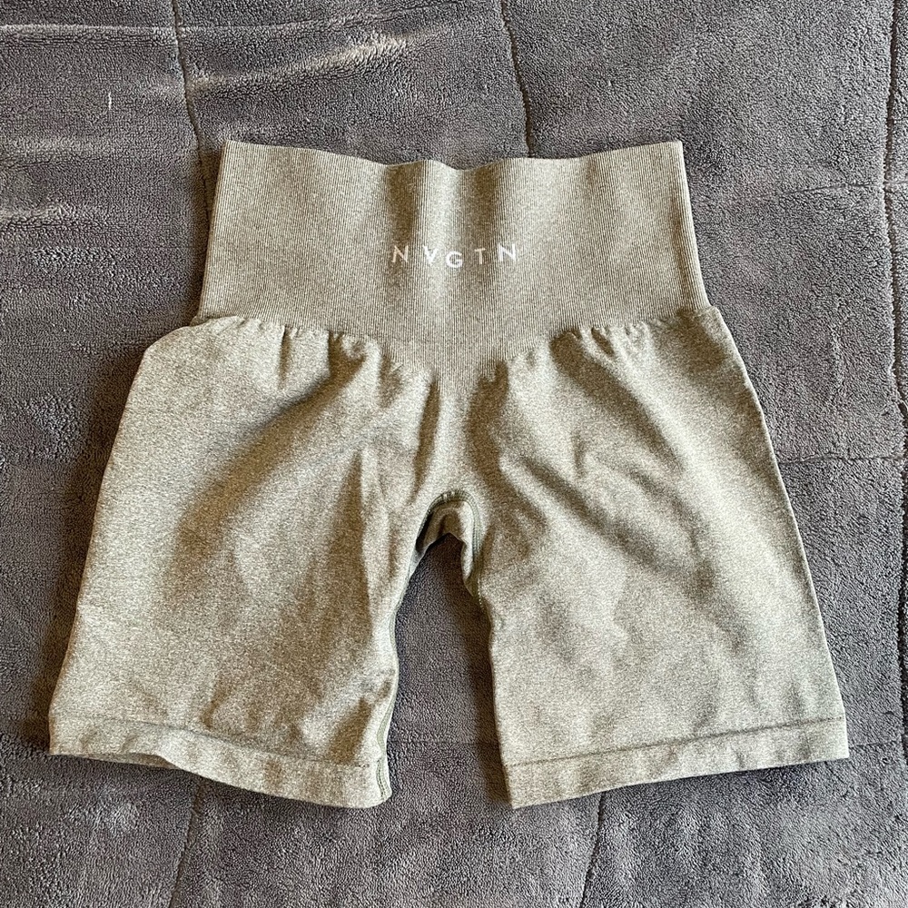 Khaki green pro shorts